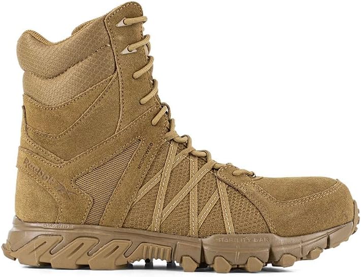 Reebok Work Trailgrip Tactical 8" Side Zip Men's Boot Size 9.5