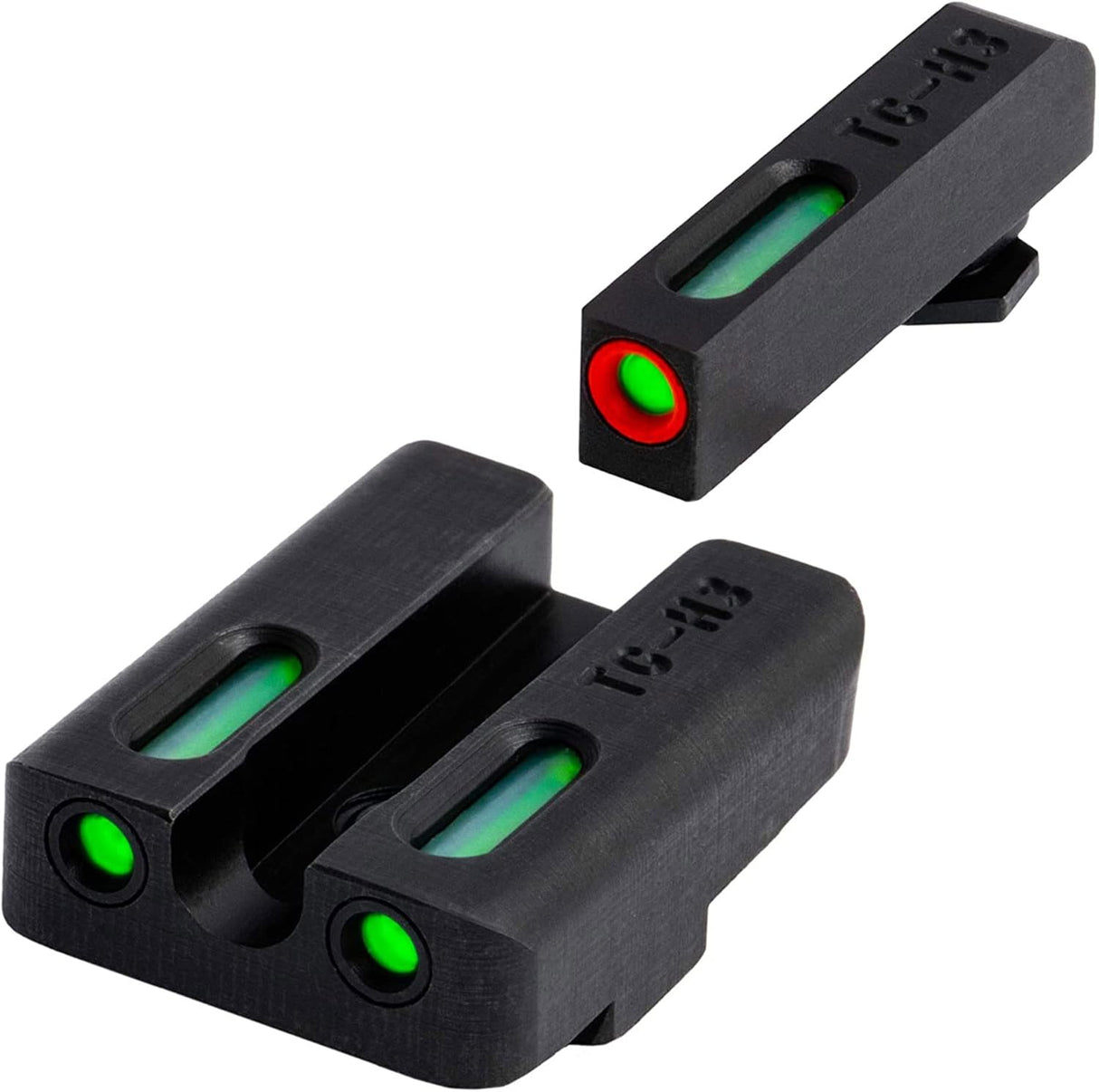 Truglo TFX PRO Handgun Sight, Glowing Shock Proof Tritium and Fiber Optic Night Sight for Handguns, Compact, Durable, and Snag Free Sight