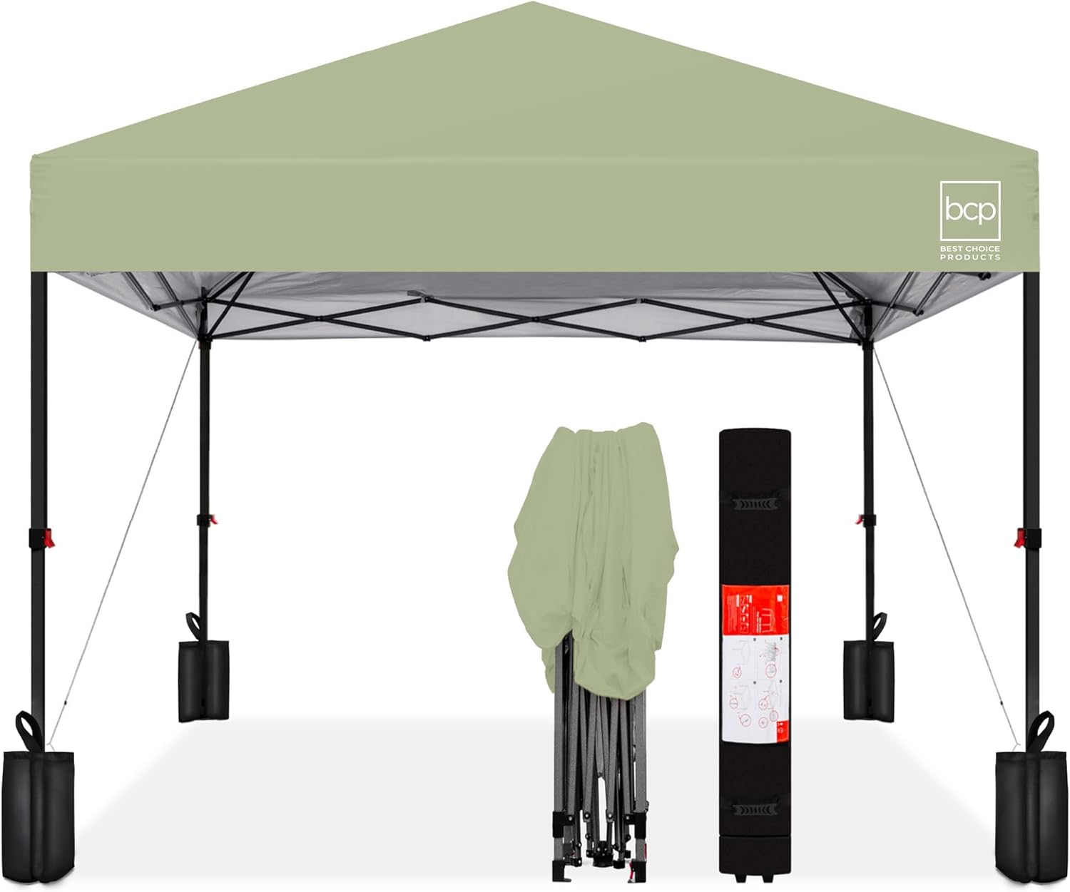 Best Choice Products 10x10ft Pop Up Canopy Tent - Sage Green
