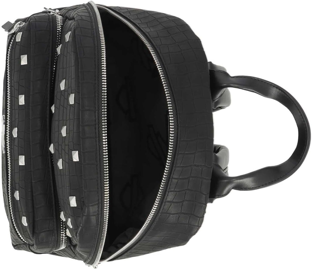 Harley-Davidson Women's Croco Embossed Stud Bar & Shield Backpack - Black - Item # MHW203/08