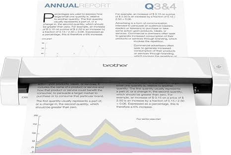 Brother DS-720D Mobile Color Page Scanner, White