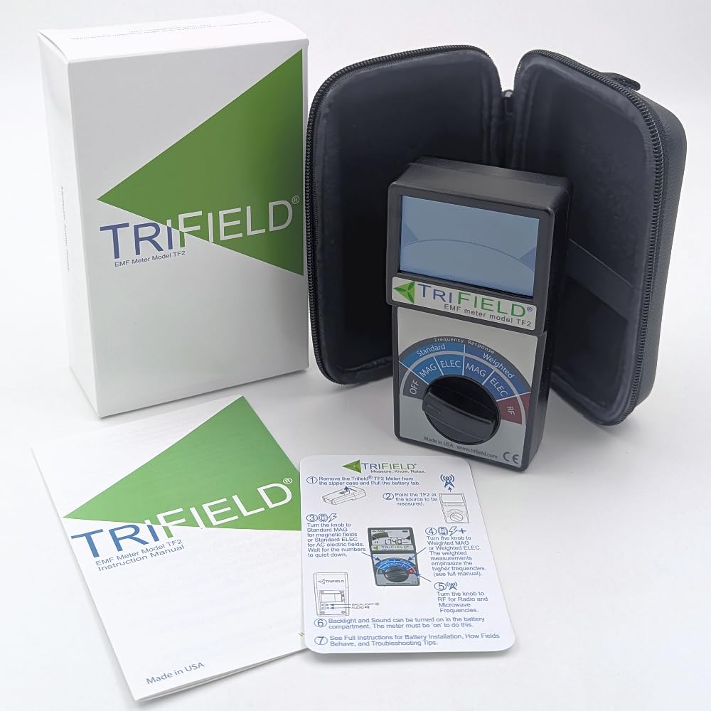 Trifield TF2 EMF Pollution Meter – 3-in-1 Magnetic, Electric & RF Field Detection