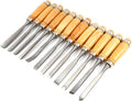 Bourvill 12 Piece Wood Carving Set - Handles are made with high-quality polished wood. The blades are razor sharp Hardened Steel.