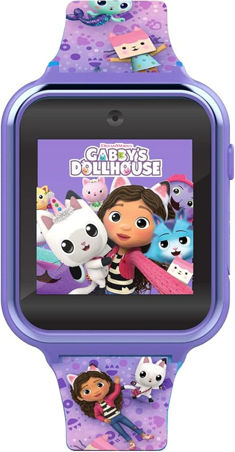 Accutime Kids Gabby's Doll House Purple Educational Touchscreen Smart Watch Toy for Girls, Boys, Toddlers (NEW, OPEN BOX)