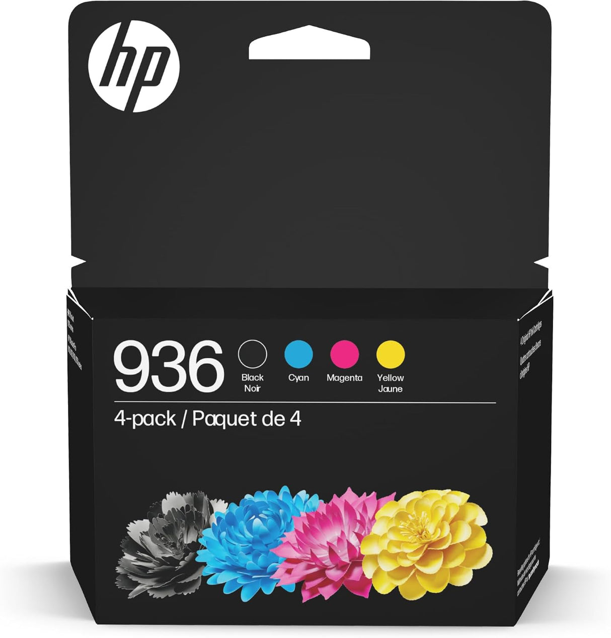 HP 936 Black, Cyan, Magenta, Yellow Ink Cartridges (4-pack) | Works with: Officejet 9122e; Pro: 9110b, 9125e, 9128e, 9130b, 9135e; OfficeJet Pro Wide Format 9730e | Eligible for Instant Ink | 6C3Z5LN