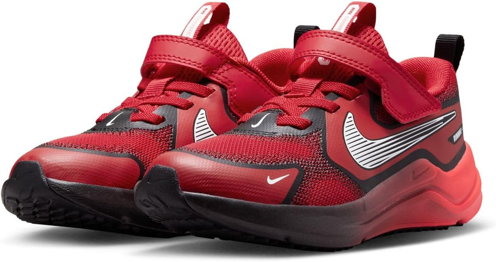 Nike Little Kid's Cosmic Runner Swoosh, University Red/White-Red Orbit,  (Size: 12C)
