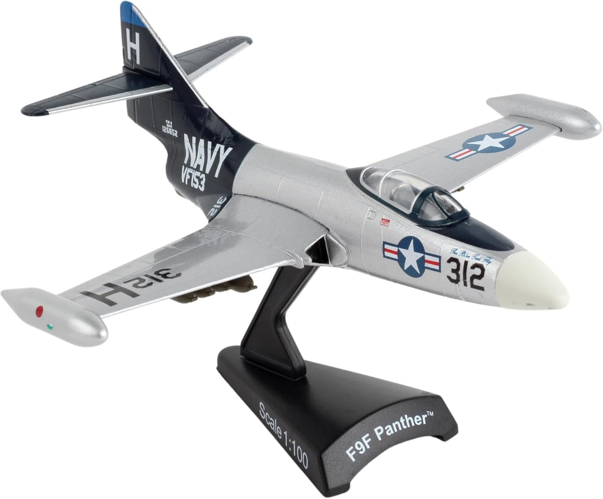 Daron Postage Stamp F9F Panther Silver/Black 1/100 Ages 14+