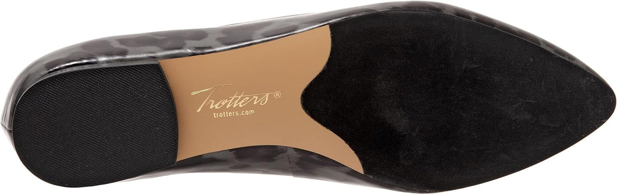 Trotters Women's Estee - Tortoise Black Patent - Size 6M