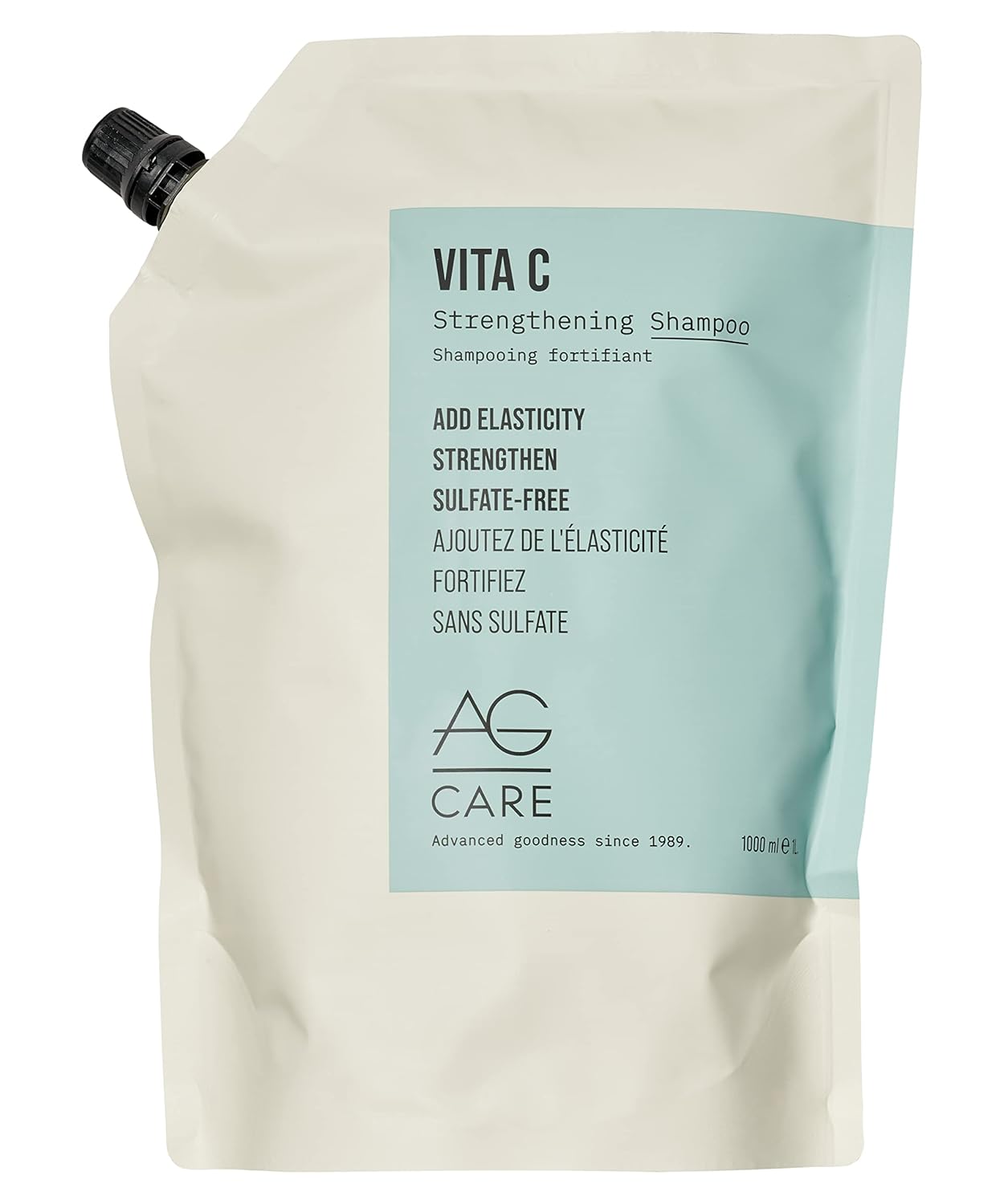 AG Care Vita C Vitamin C Sulfate-Free Strengthening Shampoo, 33.8 Fl Oz (1L)