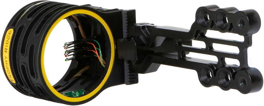 Trophy Ridge Ridgeline Bow Sight, 5 .019 Ultra-Bright Pins, Black