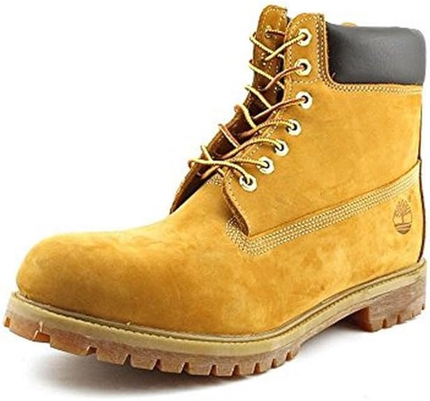 Timberland Men's 6 inch Premium Wheat Nubuck Waterproof Boot Size 9