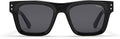 MVMT (Hollywood Aviator Sunglasses in Black Frame + Grey Lens) 28100302