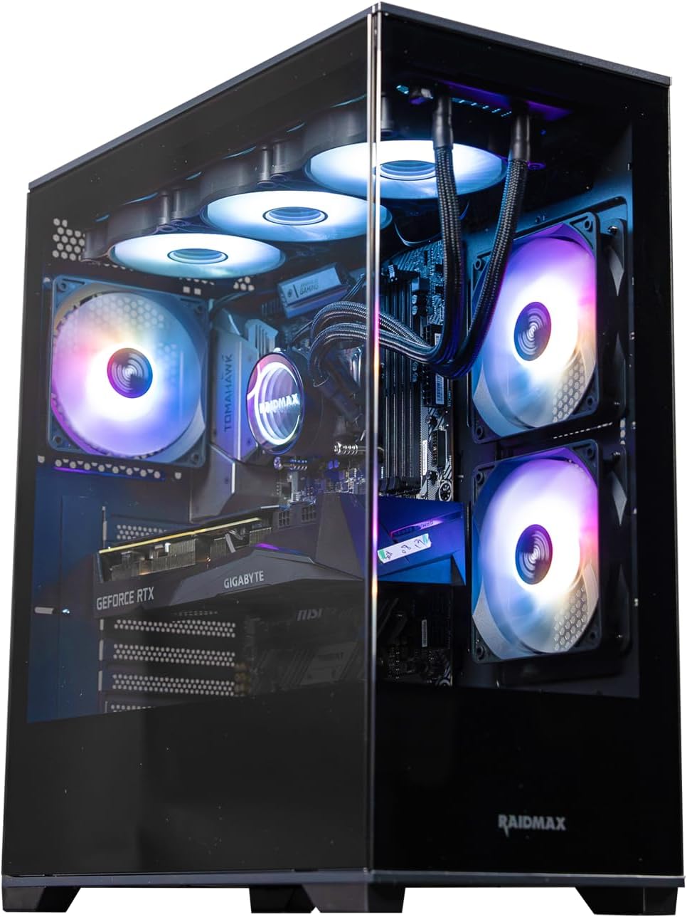 Raidmax i801 Tempered Glass Aqua View Case - i801TBF