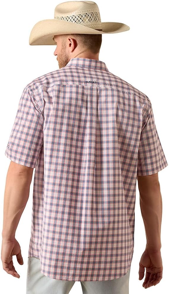 ARIAT Men's Pro Series Nathan SS Shirt in Key Largo Multi Plaid - 2XL