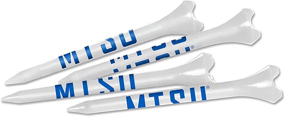 TEAM EFFORT - MTSU Blue Raiders Golf Tees - White/Blue - 40 Pack - 2 3/4 in