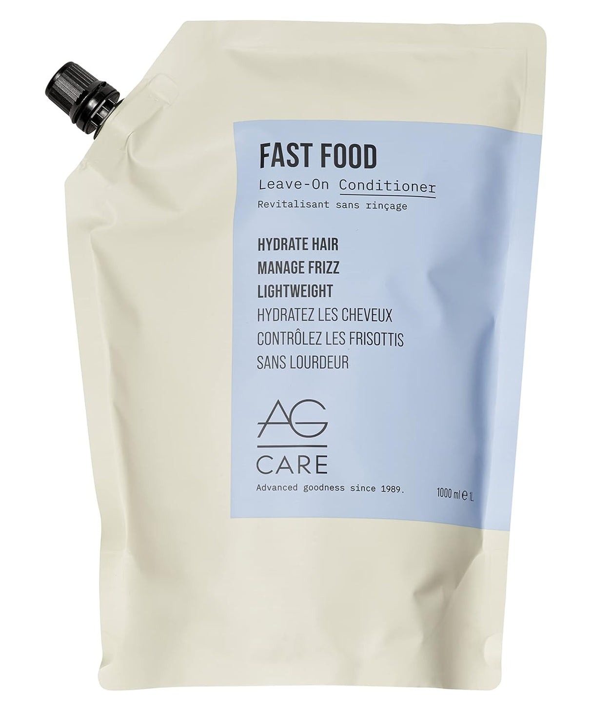 AG Care Fast Food Leave On Conditioner, 33.8 Fl Oz (1L)