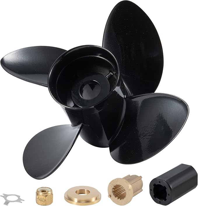 YOUNG PROPS 14 X 17 Replace OEM#48-8M0084494 Outboard Boat Propeller for Mercury Engine 135-300HP 2 & 4-Stroke & Mercruiser Sterndrives Alpha/Bravo One,4-Blade Aluminum 14dia x17 Pitch Boat Propeller (NEW)