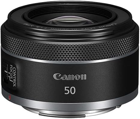 Canon RF50mm F1.8 STM Lens, Fixed Focal Length Prime Lens, Compatible with EOS R Series Mirrorless Cameras, Black