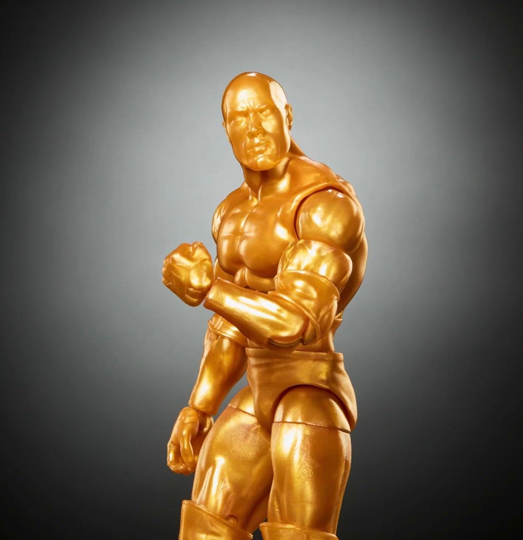 WWE The Rock The Final Boss Gold Collectors Edition Mattel Elite Collection Series