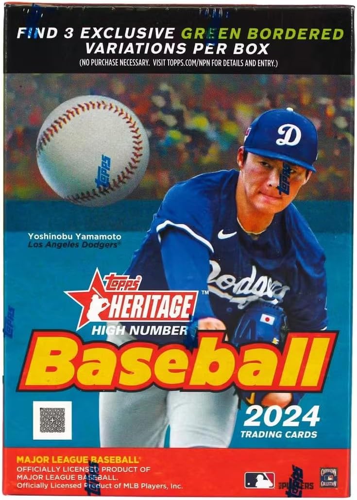 2024 Topps Heritage High Number Baseball 8-Pack Blaster Trading Card Box