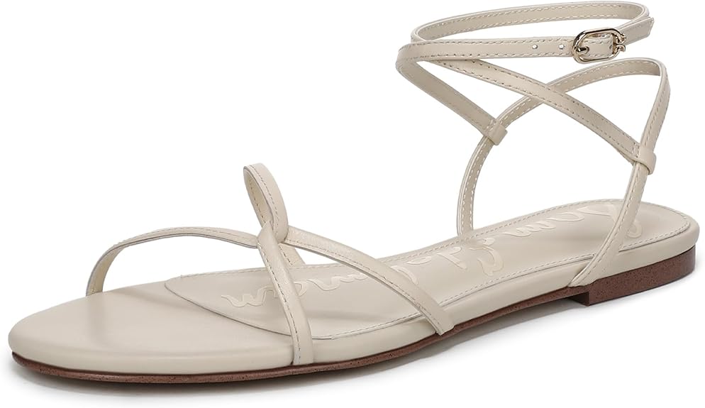 Sam Edelman Women's Ellina Flat Sandal, Modern Ivory, (Size: 7M)