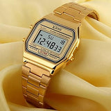 Digital Sports Watch Men's Women Water-Resistant Outdoor Gold 1123 (OPEN BOX)