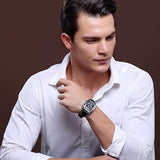 MEGIR Casual Leather Strap Watch (OPEN BOX)