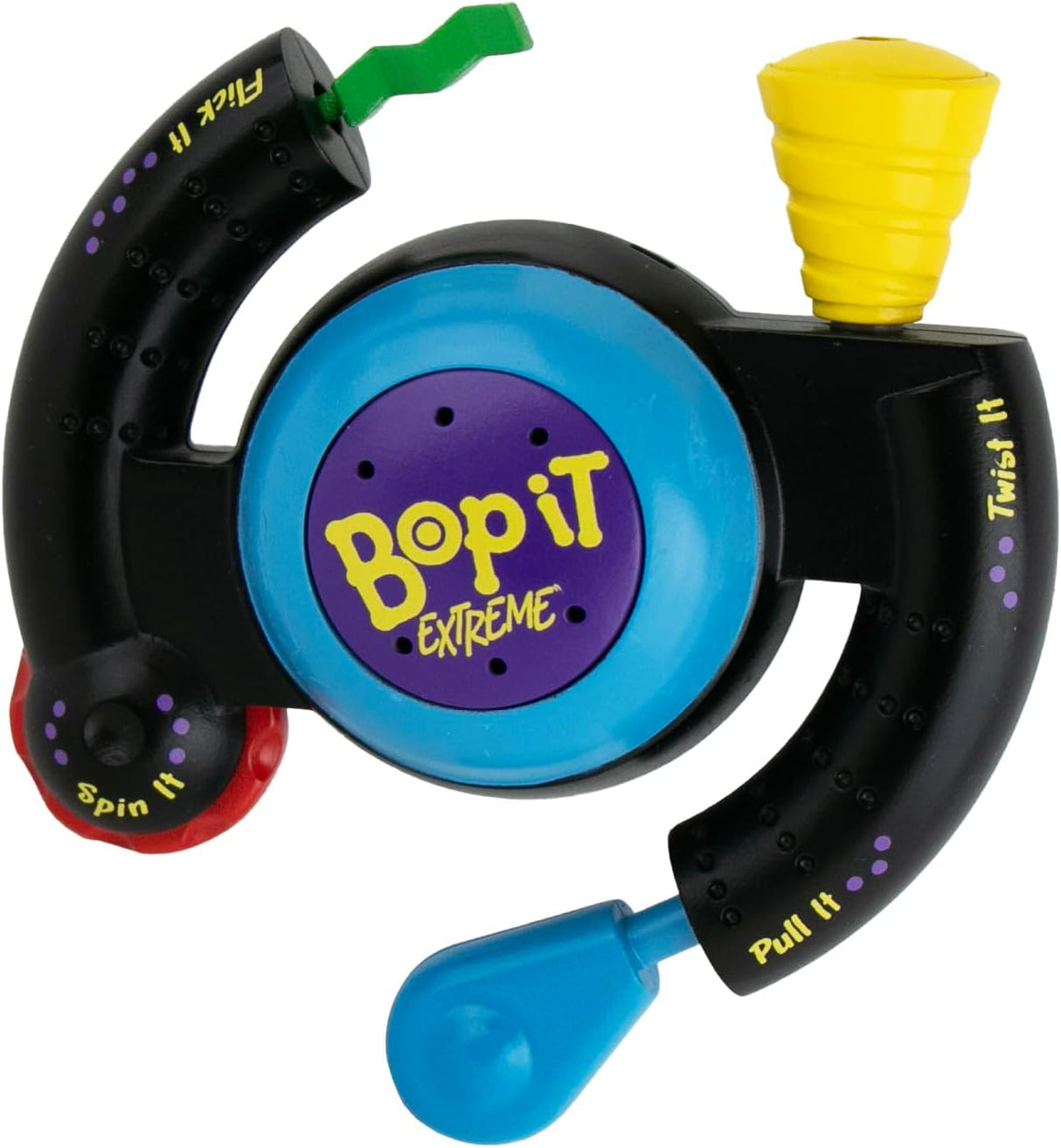 Compact Bop It Extreme - 4" (1 Pc.) - Fully Functional Palm-Sized Electronic Game - Perfect for Travel, Parties, Gifting & On-The-Go Fun