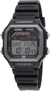 Casio Illuminator 10-Year Battery Countdown Timer Alarm Chronograph Men's Watch(NEW, OPEN BOX)