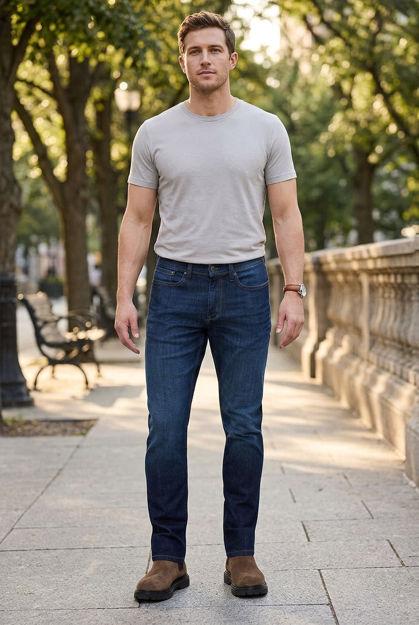 DUER Men's Performance Denim Athletic Taper Jean 32W x 30L