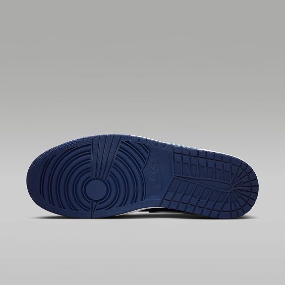Nike Air Jordan 1 Mid Men's Shoes (Blue Void/Summit White/Hot Lava/Pure Platinum) (Size : 11.5)