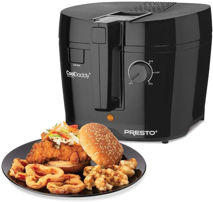 PRESTO CoolDaddy Cool-Touch Electric Deep Fryer - Stock No. 05442