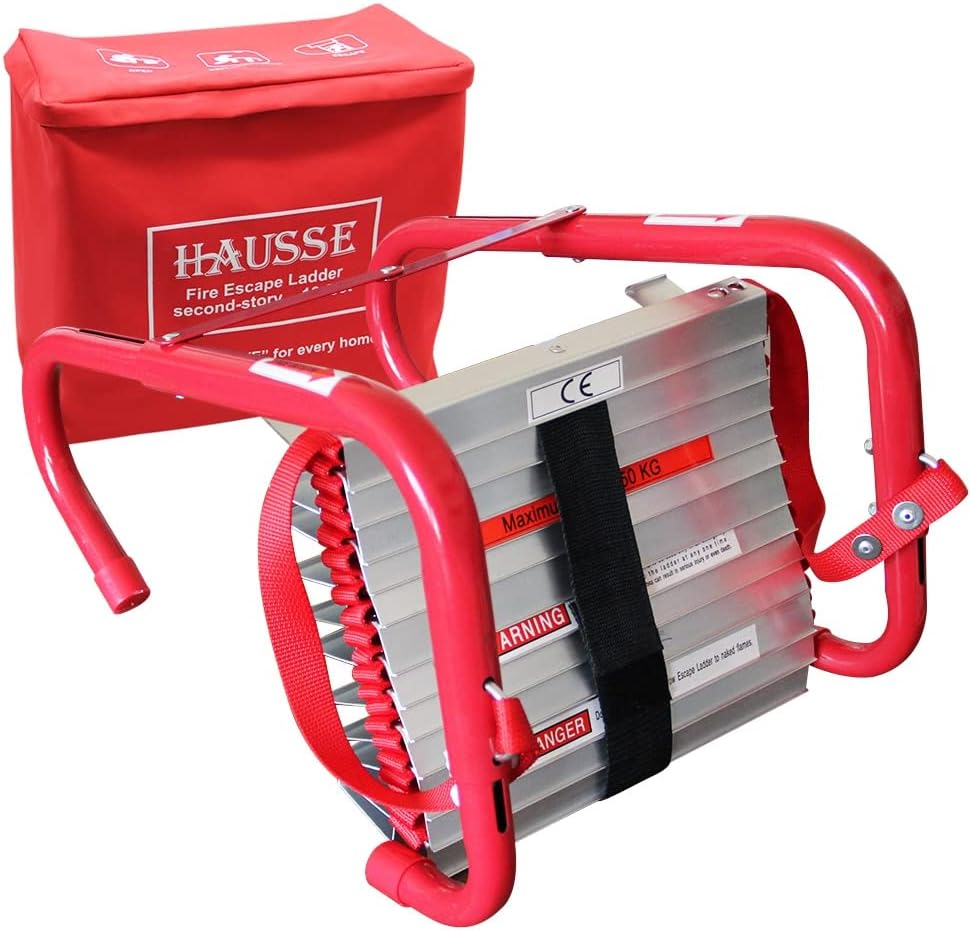 Hausse Retractable 2 Story Fire Escape Ladder - 13 Feet