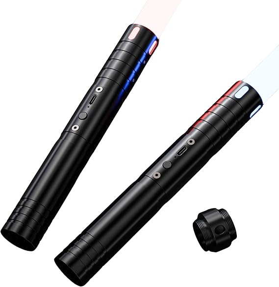 Lightsaber, 2 in 1 Light Saber,15 RGB Colors, Dueling Lightsabers