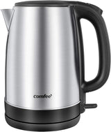 COMFEE' 1.7L Stainless Steel Electric Tea Kettle, BPA-Free Hot Water Kettle Electric with LED Light
