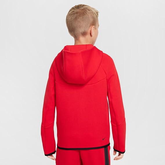 Nike Sportswear Tech Fleece Big Kids' Full-Zip Hoodie (Size: Large)
