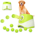Automatic Dog Launcher, 10-30ft Fetch Machine for Dogs, Indoor/Outdoor, 3 Tennis Balls (2in), Yellow-Green