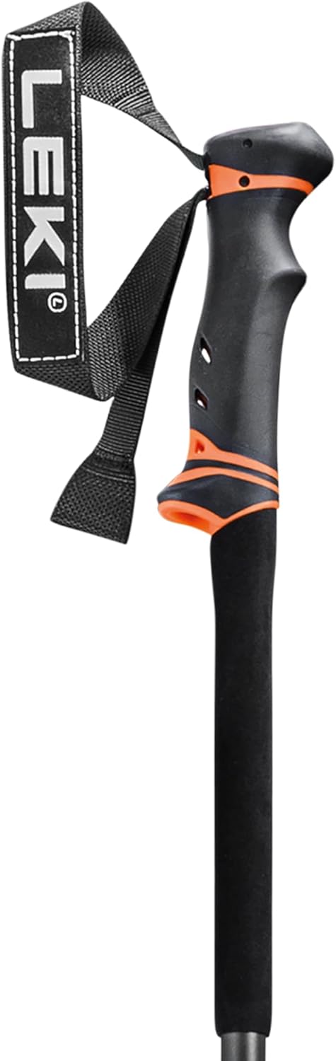 LEKI Helicon Lite Ski Poles - Dark Anthracite-NeonOrange-Black