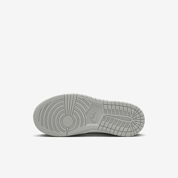 Nike Dunk Low Little Kids' Shoes - White/LT Smoke Grey - Size: 11.5 C