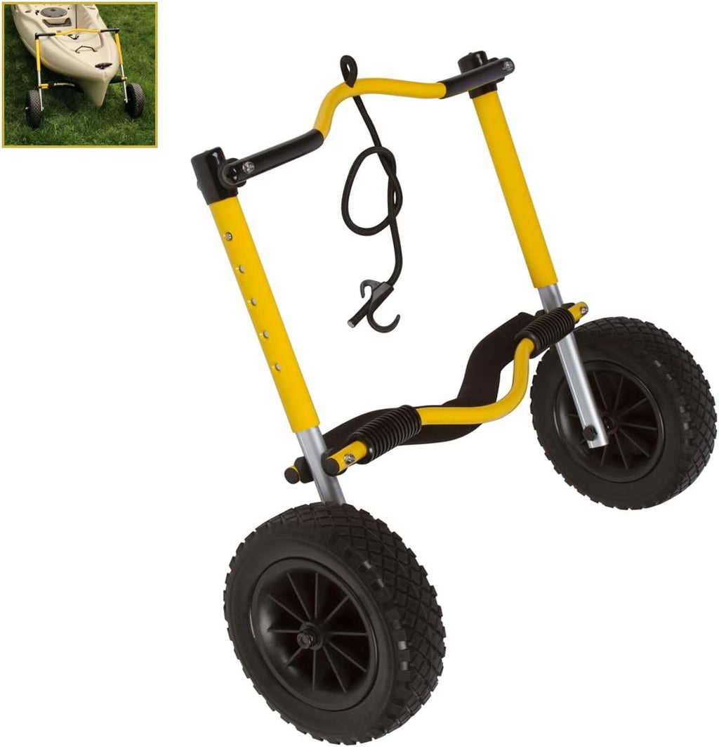 Suspenz Kayak Canoe Transport Cart, XL END Carrier Trolley with Airless Wheels