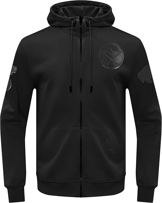 PRO STANDARD - 2XL Men's NHL Buffalo Sabres - Classic Full Zip Hoodie - 3Black