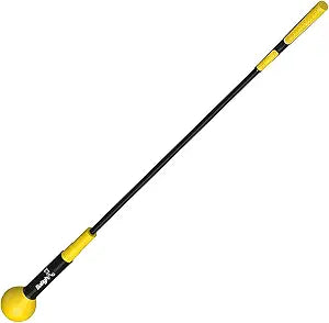 Golf Swing Trainer Aid and Correction for Strength Grip Tempo & Flexibility Training Suit for Indoor Practice Chipping Hitting Golf Accessories (48 Inches, Yellow)