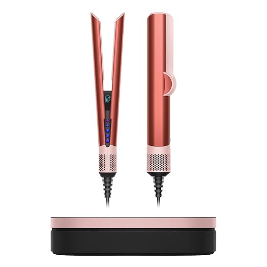 Dyson Special edition Airstrait™ straightener in Strawberry bronze and blush pink