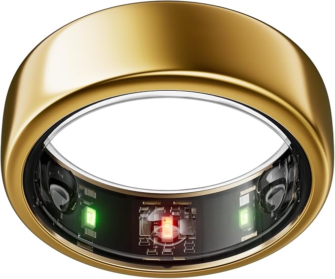 Oura Ring Gen3 Horizon - Gold - Size 6 - Smart Ring - Size First with Oura Ring Gen3 Sizing Kit - Sleep Tracking Wearable - Heart Rate - Fitness Tracker - 5-7 Days Battery Life