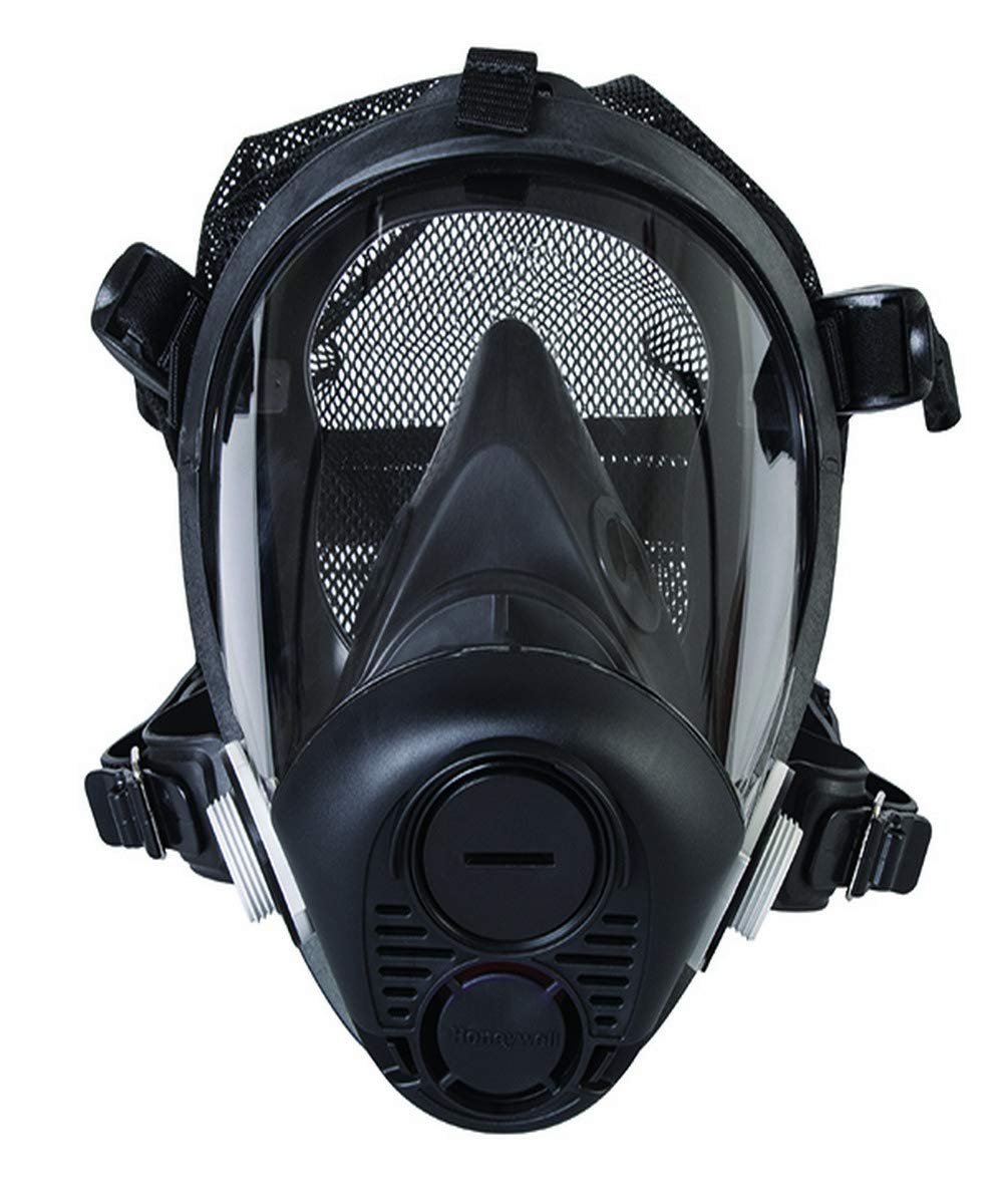 Honeywell Home RU65002M Full Facepiece Respirator w/ 5-Point Head Strap, Large, Black