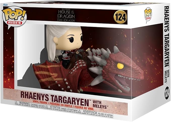 Funko Pop! Rides Deluxe: House of The Dragon - Rhaenys Targaryen with Meleys (New, Open Box)