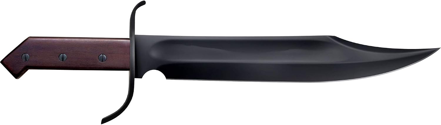 Cold Steel 1917 Frontier Bowie Fixed Blade Knife 12.25" Clip Point 1085 Black Blade Hardwood Handle