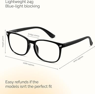 CCVOO 5 Pack Reading Glasses Blue Light Blocking Women/Men, Anti UV Ray/Glare Readers Fashion Eyeglasses with Spring Hinge( NEW, OPEN BOX)