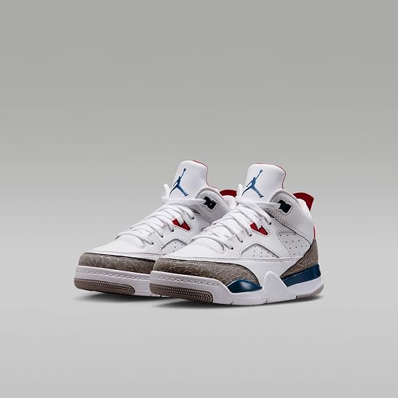 NIKE Jordan Son Of Mars Low (PS) in White/Varsity Red/Light Smoke - 11C