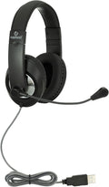 EGGHEAD Premium Over-Ear SCHOOL Testing & USB Multimedia Headset - Model: EGS306UBK